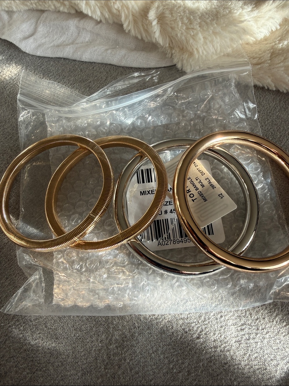 Torrid Mixed Metal Stackable Bangle Set - Gold & Silver